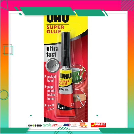 

UHU SUPER GLUE JUMBO CARD 424003 (1P=12)