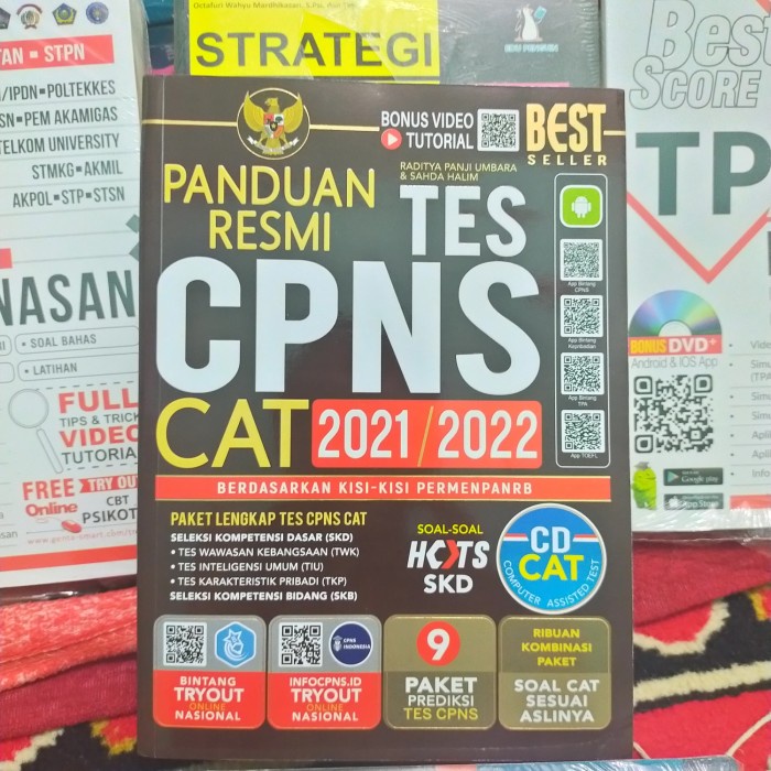 

READY STOCK Buku Panduan Resmi Tes CPNS CAT 2021-2022+CD KPL083