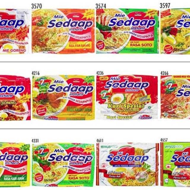 mie sedaap 75gr segala rasa