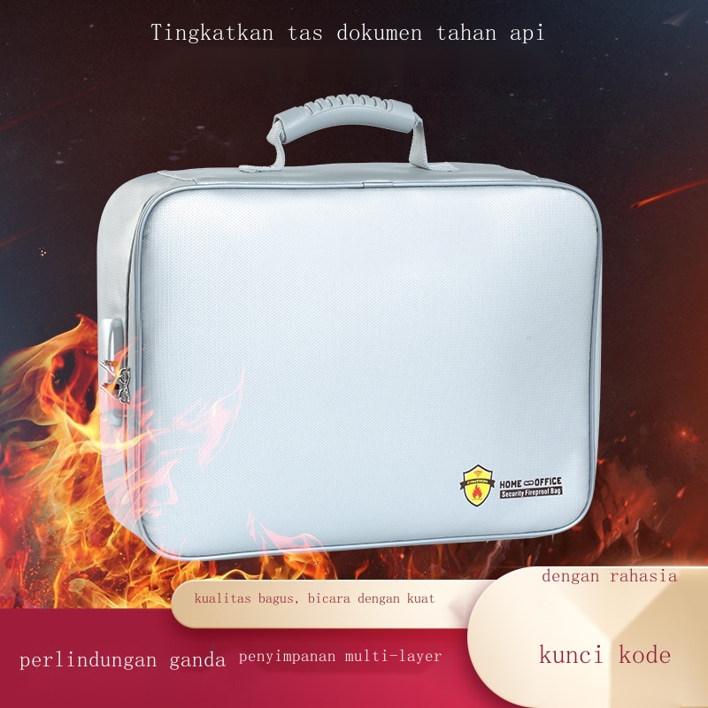 Tas Dokumen Tahan Api Dan Air♝Tas penyimpanan dokumen tahan api dan tahan air tas penyimpanan dokume