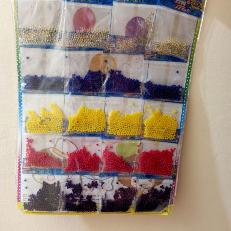 mainan anak mutiara celup air