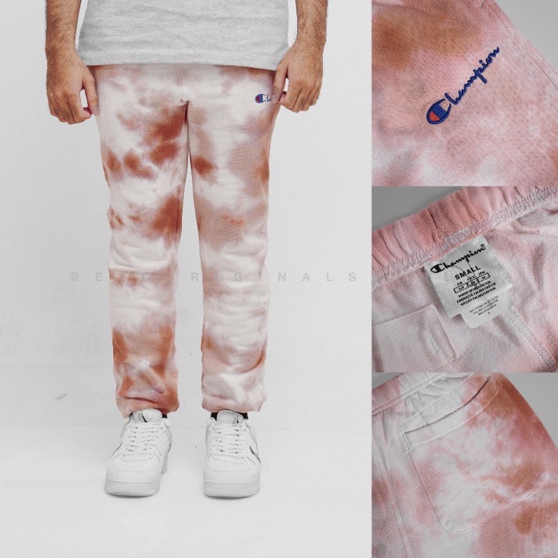 CHMPN Lightweight Dyeing Jogger Pants Peach