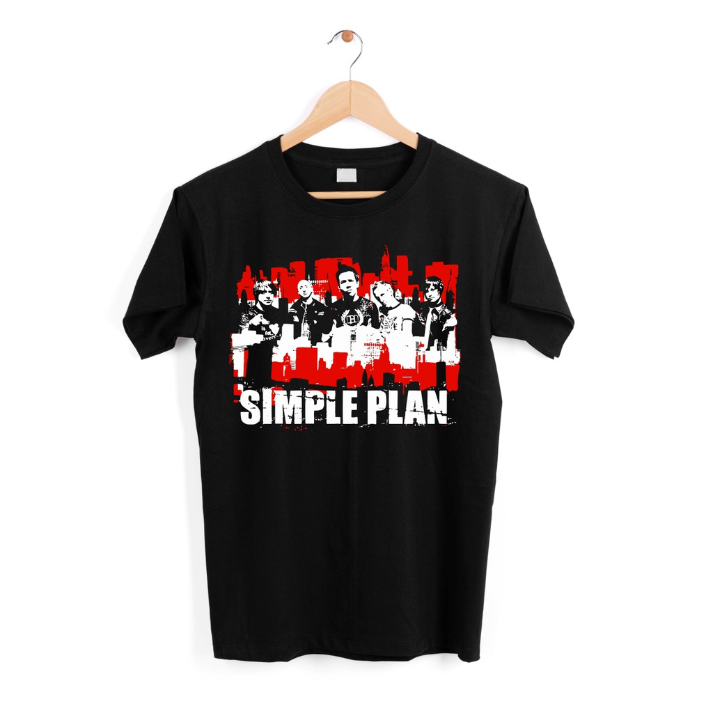 T-Shirt / Kaos Simple Plan Hitam