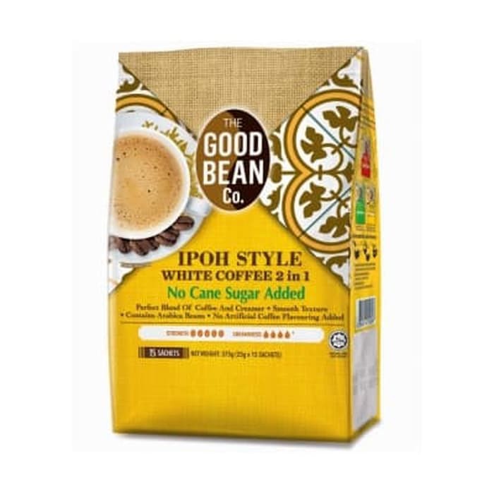 

#HANDCARRY The Good Bean Co 2in1 White Coffee No Cane Sugar 15sX25g - UFOHCR1490