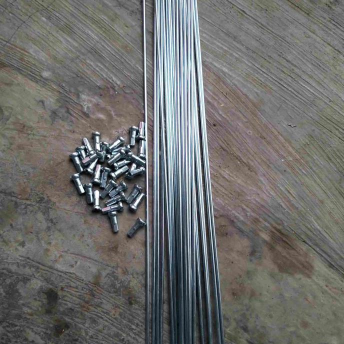 BERKUALITAS Jari jari sepeda 27 Balap ( 27 x 1 1 /4) / Spoke sepeda / Ruji sepeda
