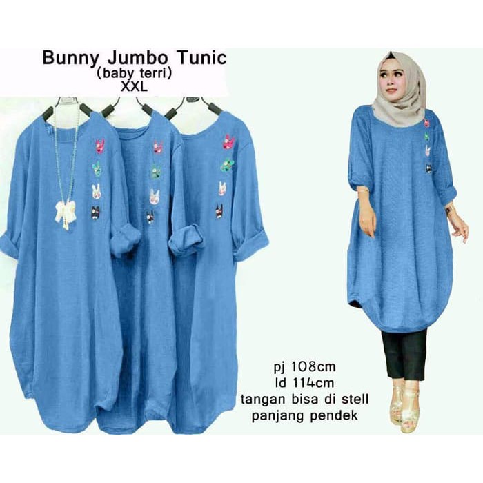 Bunny Jumbo Tunik Biru muda, Stellashoppie