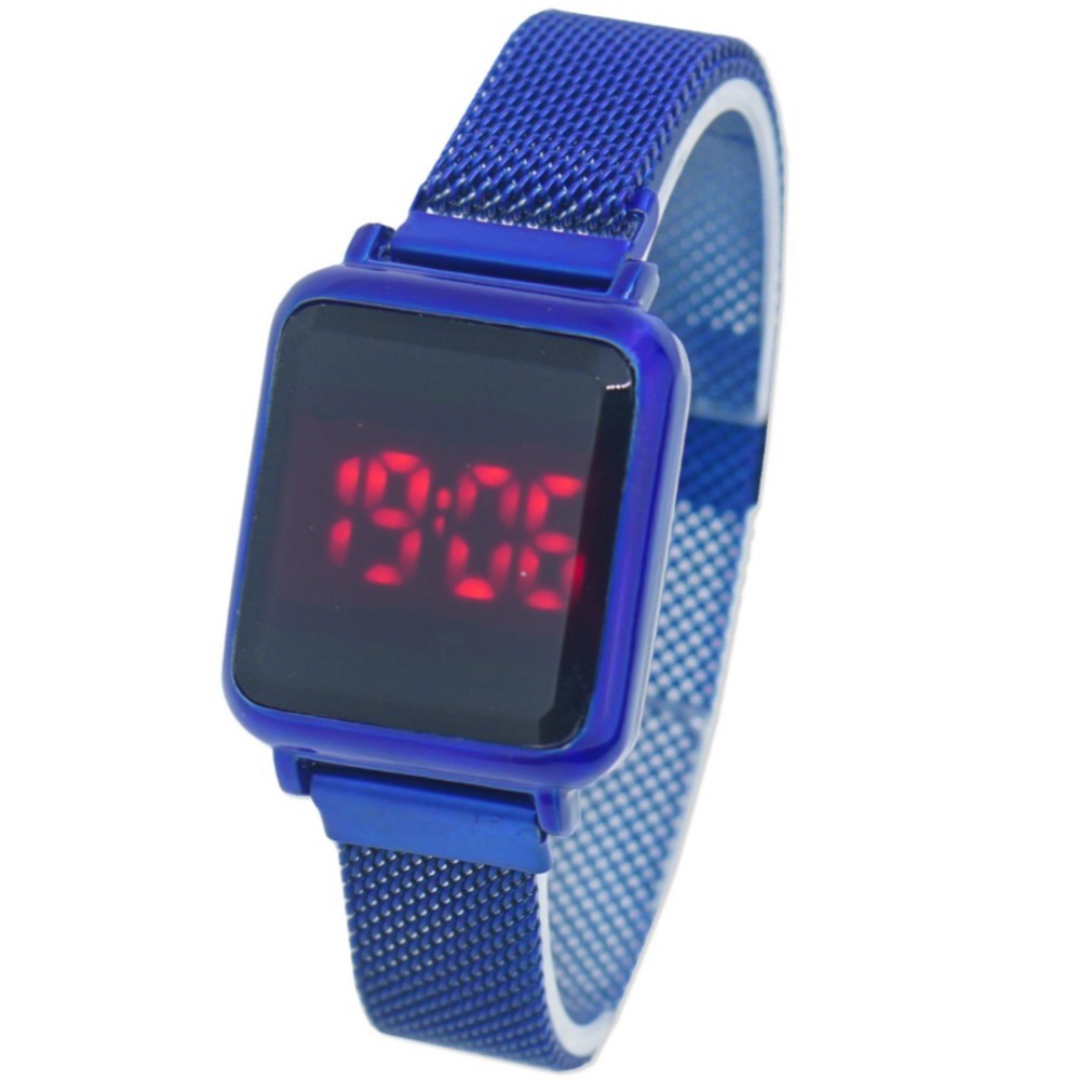ALO JAM TANGAN APPLE IPHONE RANTAI MAGNET DIGITAL PRIA WANITA LED IMPORT MURAH GROSIR  AP027