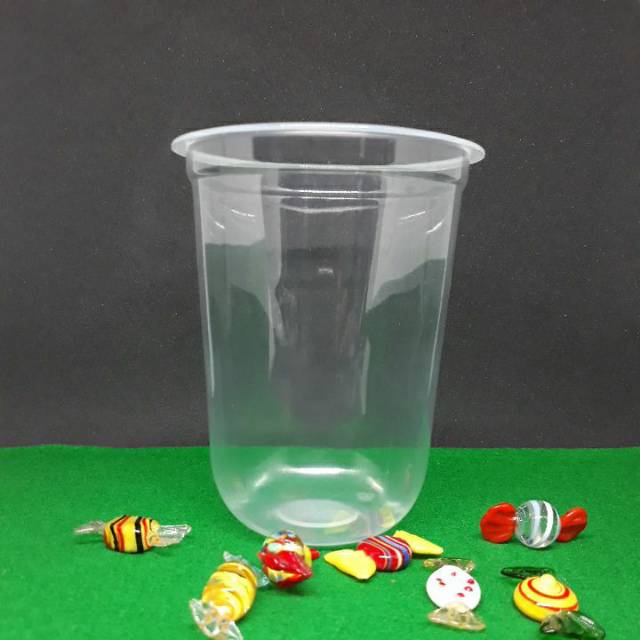 Cup Gelas  Plastik  Oval 16 Oz 8 Gram Isi 50 pcs Shopee 