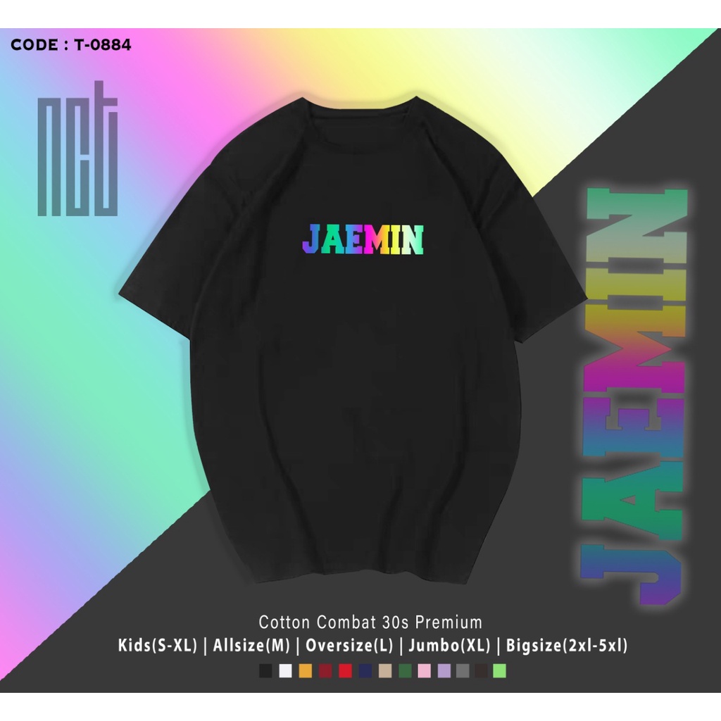 T-SHIRT / KAOS REFLEKTIF N C T / MARK / HAECHAN / TAEYOUNG / YUTA ETC