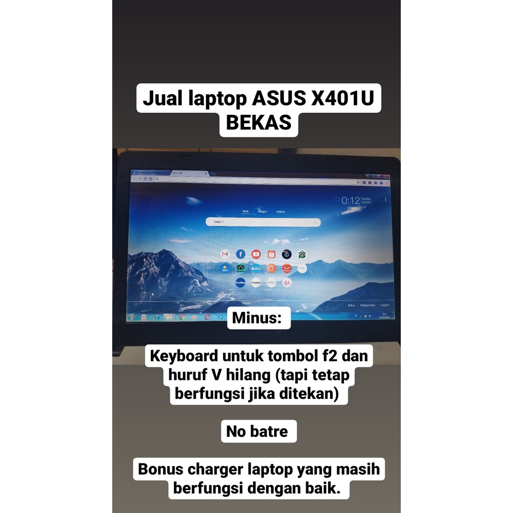 ASUS X401U BEKAS