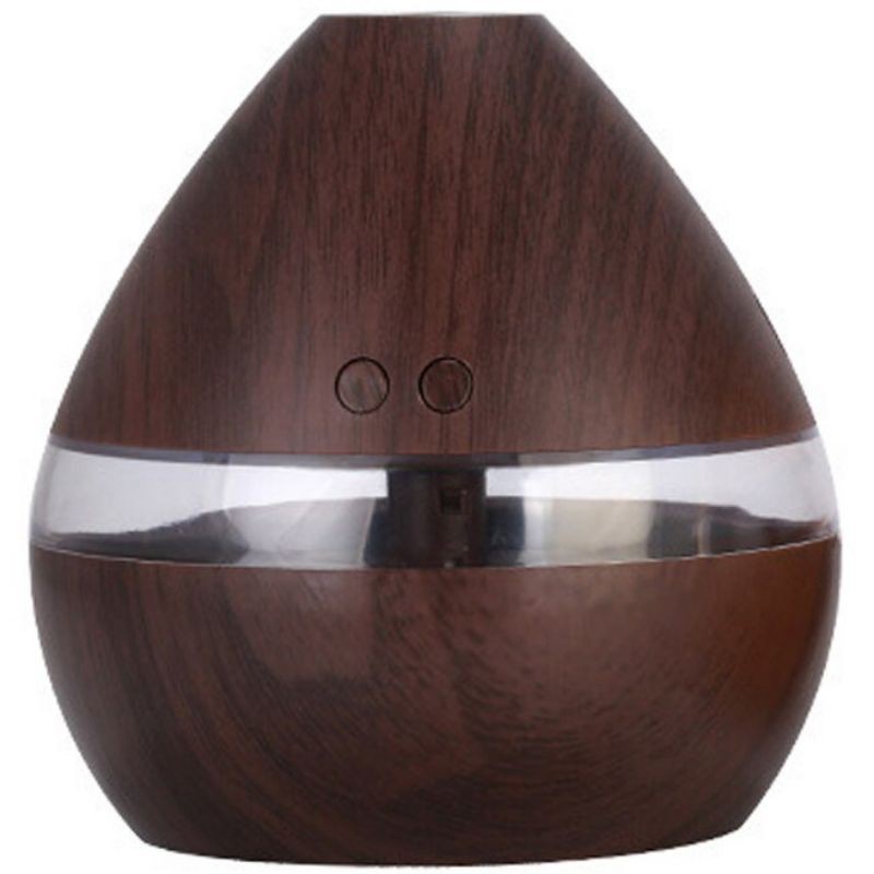 Humidifier Air 130/300ML/500ML/1000ML  Aromaterapi Difuser purifier-V4 (300ML Wod brown)