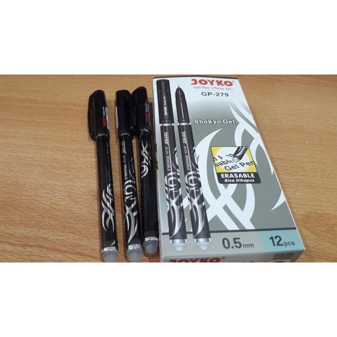 

PEN JOYKO YANG BISA DIHAPUS PULPEN ERASABLE BALLPOINT GEL 5 PCS