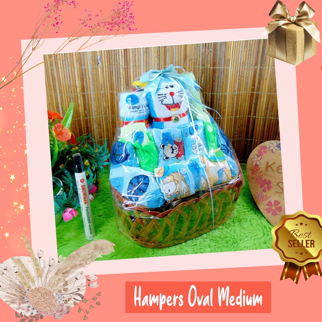 kembarshop TERLARIS paket kado oval medium bayi baby gift – parcel bayi – parcel kado bayi – kadom-3