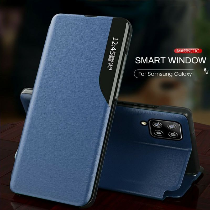 Jual flip case SAMSUNG Galaxy A22 5G / A22 4G / A12 / M12 smart cover
