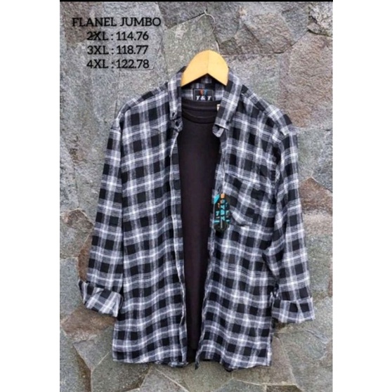 PROMO kemeja flanel import big size XXL-XXXL-XXXXL lengan panjang pria ter baru termurah