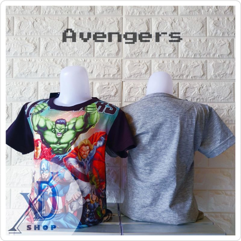 3-10TH FURO Baju Kaos Anak Karakter AVENGERS | Baju Kaos Anak Laki-Laki | Baju Kaos Anak Import
