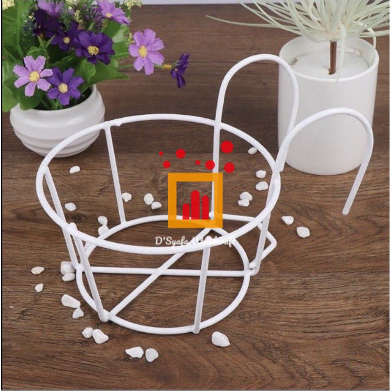 GANTUNGAN POT/GAPOT/RAK BUNGA BESI GANTUNG/RAK POT TANAMAN HIAS/RAK BUNGA BALKON