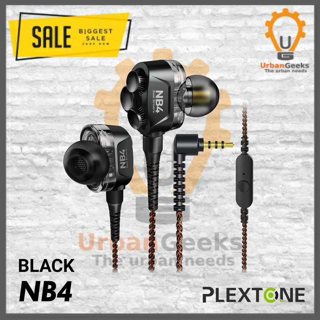 Earphone Music Kabel Earbuds In Ear Headset Gaming Plextone FRO NB4