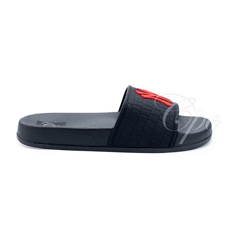 CALL SLPT NY LOGO Sandal Slop Slip On Teplek Wanita Sandal Cewek-1