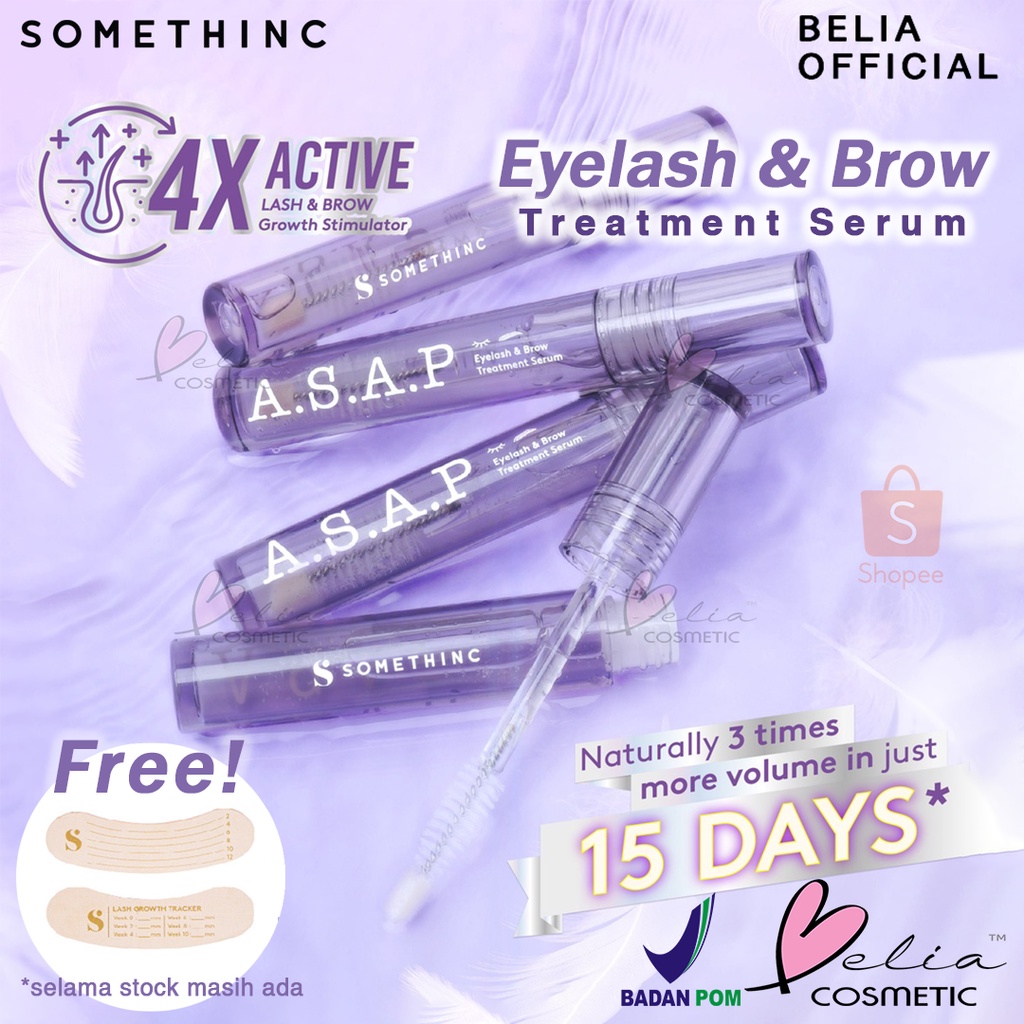 ❤ BELIA ❤ SOMETHINC A.S.A.P eyelash &amp; Brow Treatment Serum | ASAP | Serum Alis &amp; Bulu Mata | BPOM