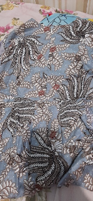 Tey-17 Batik Wanita Asj Sa Hrb026 Kenongo Kemeja Tosca Pendek