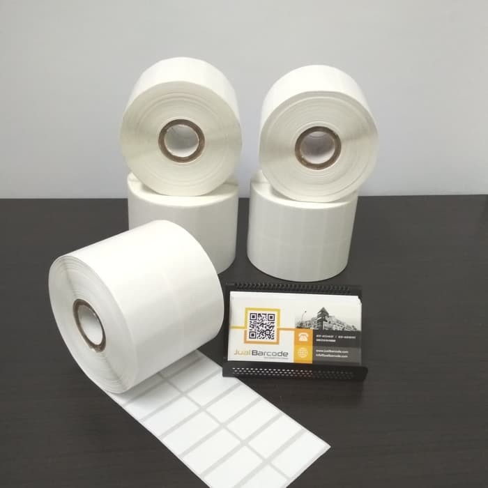 Label Barcode 33 x 15 mm - 33x15 mm - 33x15mm - (2 Line ) - Kertas Sticker Label Semicoated Isi 5000-4