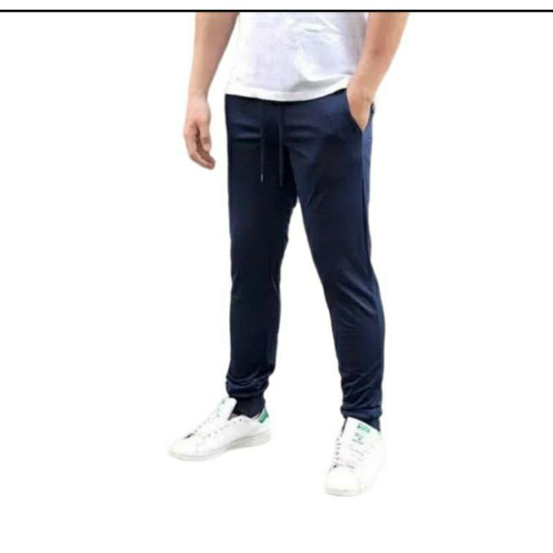 Celana Panjang Jogger Pria Big Size Jumbo Baby Terry Training hitam