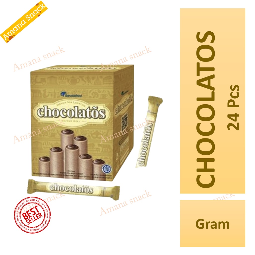 Cokolatos coklat wafer chokolatos 1pak isi24pcs