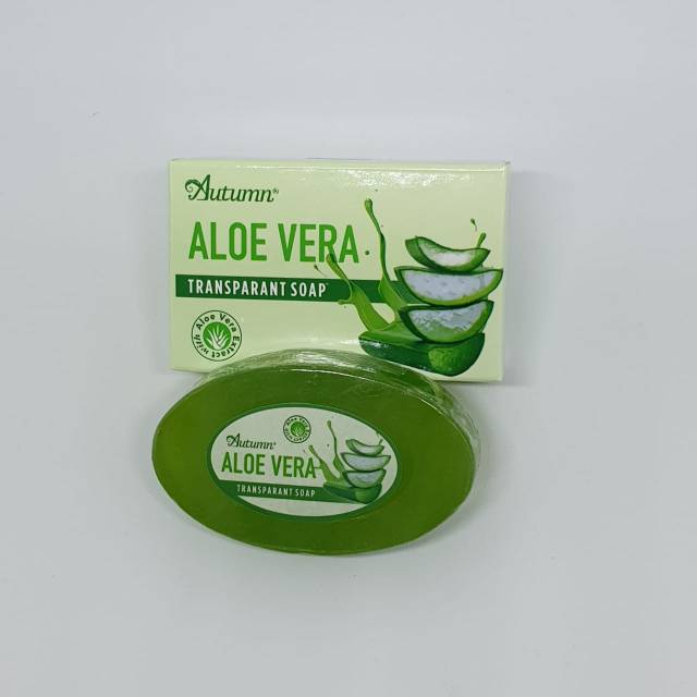 Autumn aloe vera transparant soap / Sabun Cuci Wajah 80gr