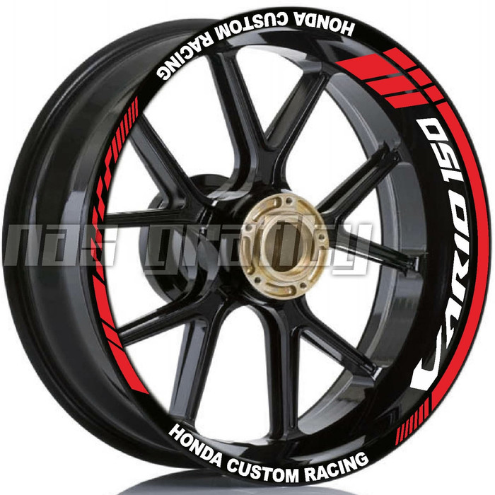 Stiker rim velg honda VARIO 150 CUSTOM RACING Ori