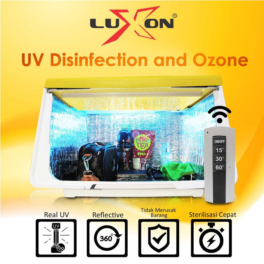 Sterilizer Box UV C & Ozone Kotak Disinfektan Ultraviolet - LUXON YELLOW