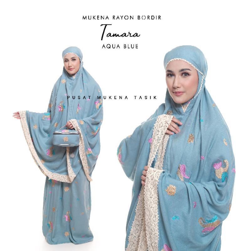 MUKENA DEWASA JUMBO BORDIR TAMARA | PUSAT GROSIR BELI COD MUKENA KATUN STARLA TERMURAH TRAVELLING