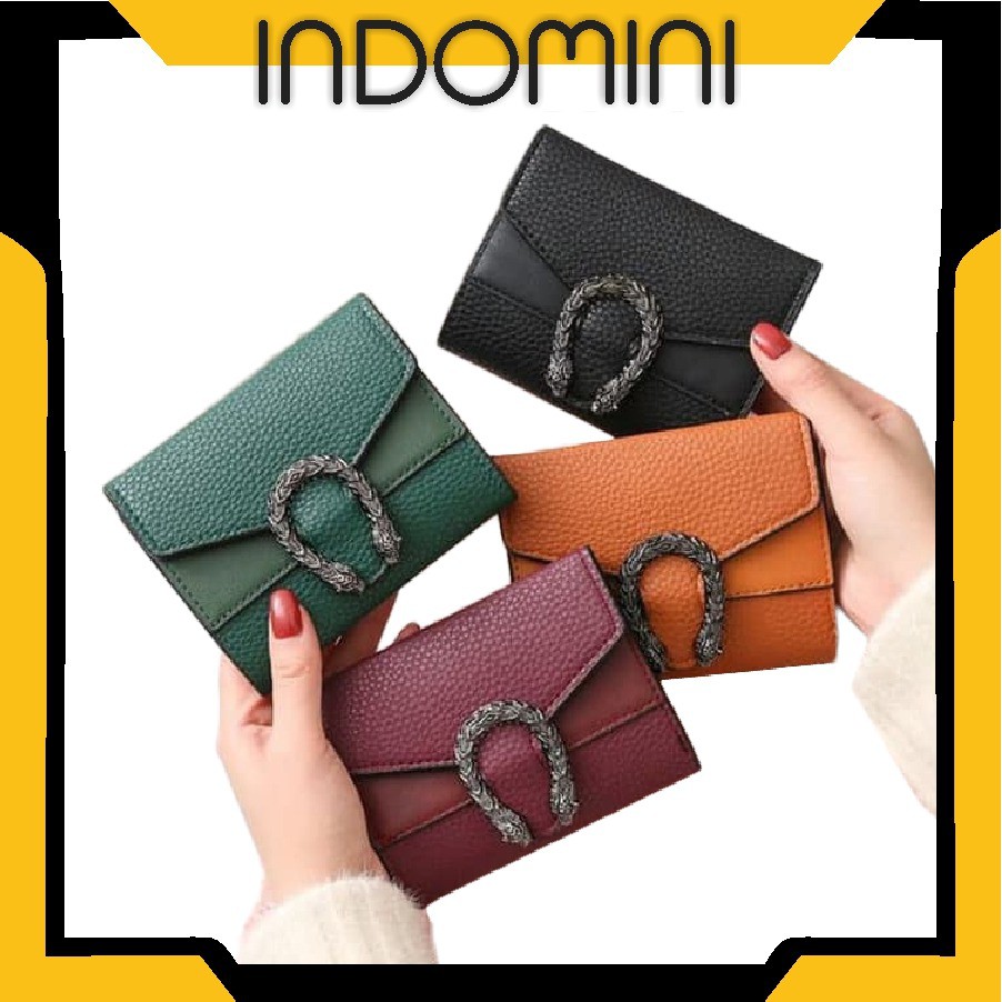 DISKON 70% Pilihan INDOMINI WD010 Dompet Wanita Trend Fashion AIGN
Solid Color Women Wallet Polos Murah Import COD