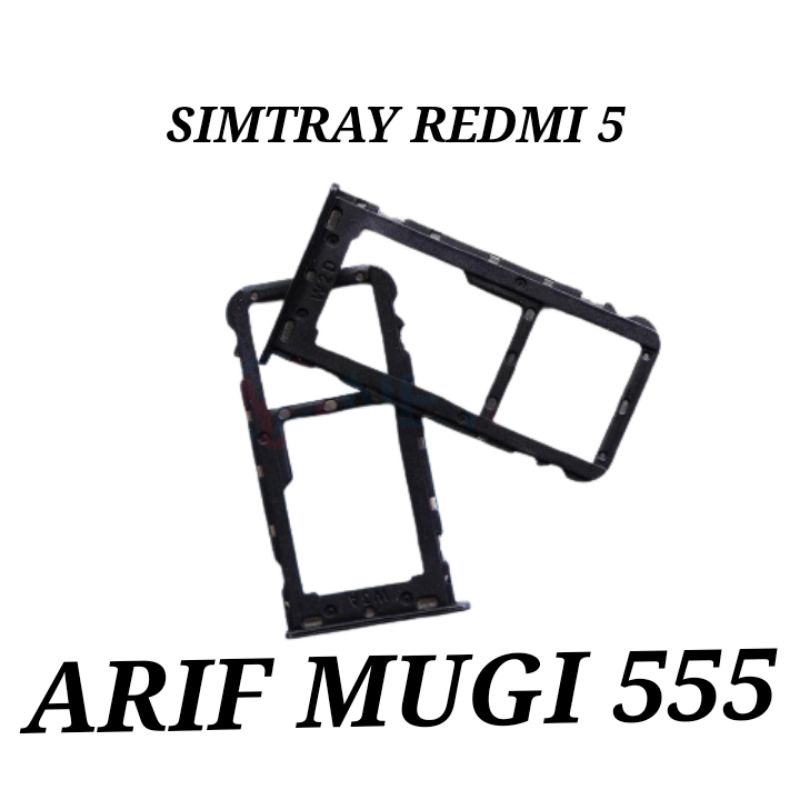 Simtray Slot Kartu Tempat Sim Card Xiaomi Redmi 5 Original