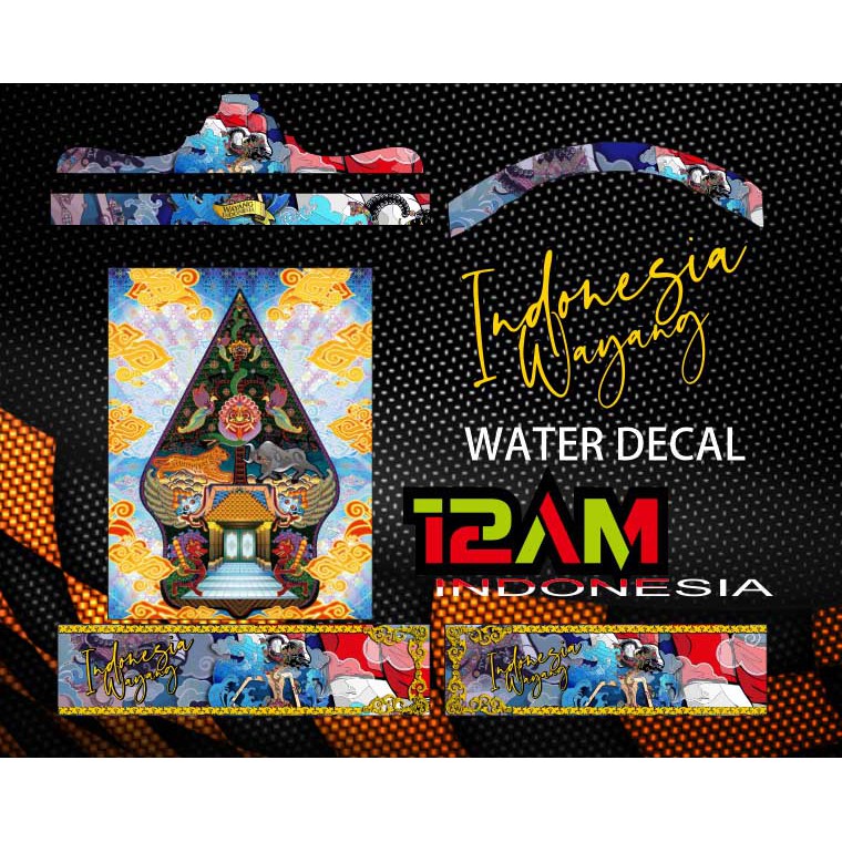 STICKER DECAL SANGKAR NO 1 2 3 DAN KOSAN