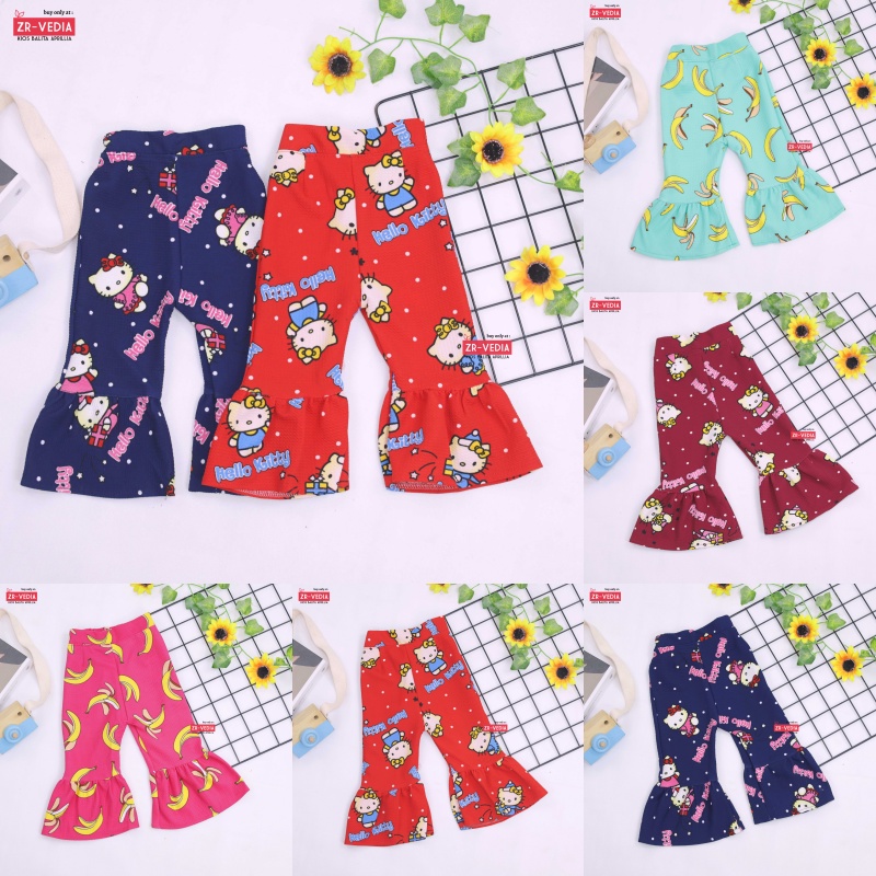 Trumpet Pants 1-2 Tahun / Celana Cutbray Adem Anak Perempuan Legging Cewek Modis Girl Lucu Panjang