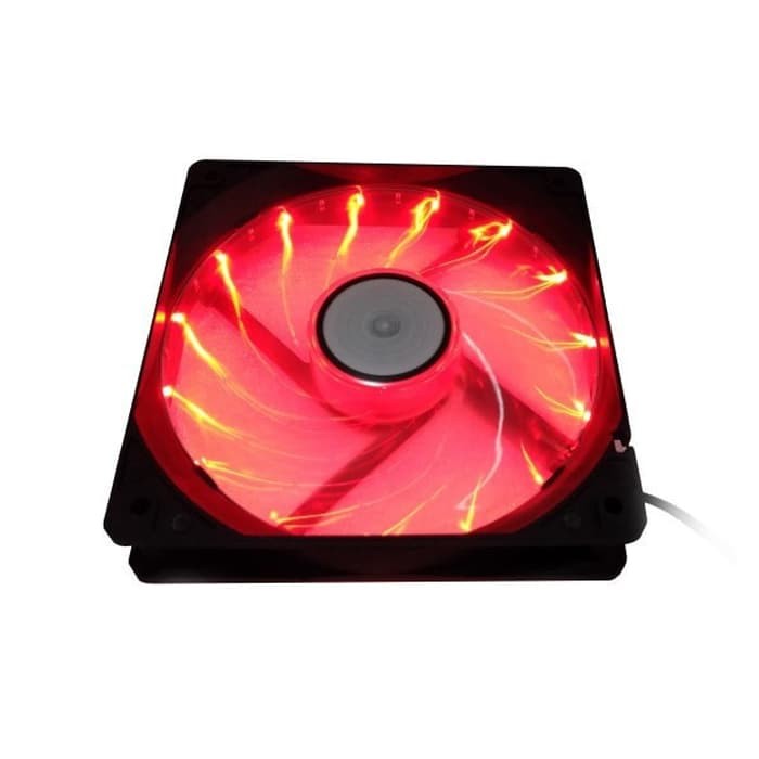 Fan Infinity 15 Titik Merah 12cm - LED Case Kipas Casing 120mm Red