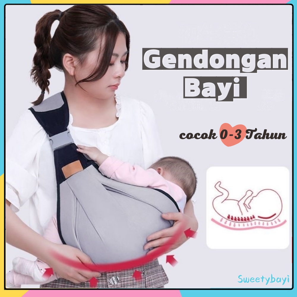 SweetyBayi Gendongan bayi geos multifungsi baby carrier M Shape