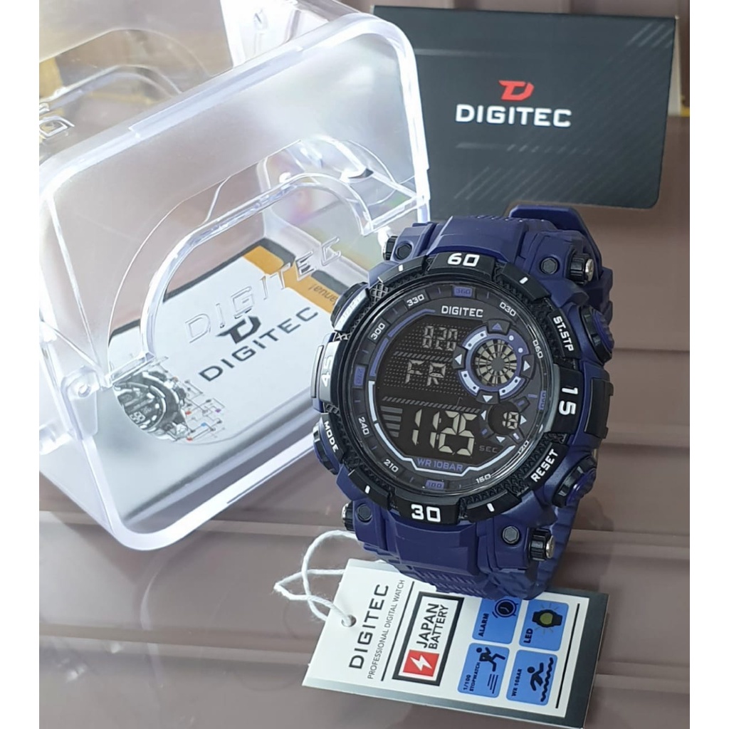 Jam Tangan Pria Digitec 5030 digital original alarm aktif dll