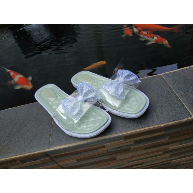 sandal wanita murah jelly pita kekinian terbaru | sandal teplek lentur empuk | sandal harian santai