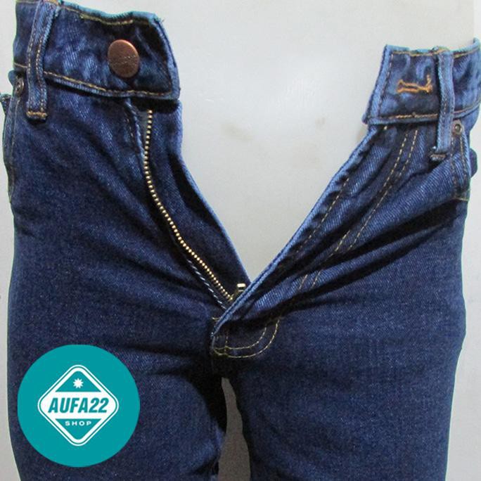 Celana Jeans Wrangler Original Regular Biowash-Biru Gelap Promo Murah Cuci Gudang 