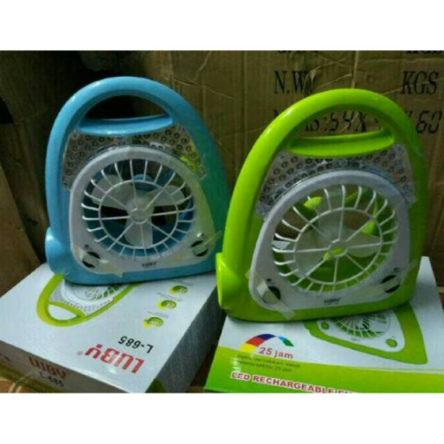 Kipas emergency led+kipas angin surya set, L2410