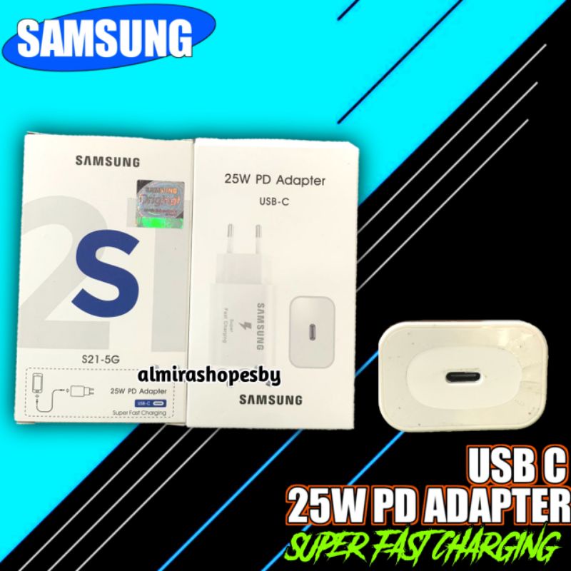 Kepala Charger/Adapter Charger Samsung Usb C Fast Charging 25W A51 A71 A70 A80 NOTE 10 Fast Charging By Samsung.-2