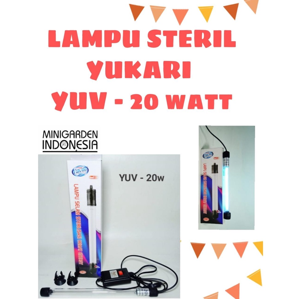 YUKARI YUV-20W WATT LAMPU UV LAMP STERILISASI SELAM AQUARIUM AQUASCAPE