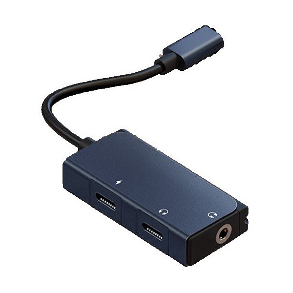 WIWU LT02 PRO - USB-C to 3.5mm Audio and USB-C Support 60W Charging - Type-C ke Audio &amp; Type-C