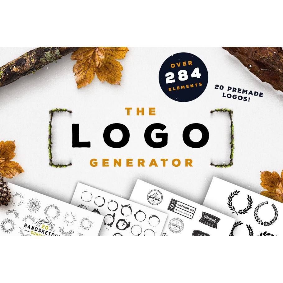 The Logo Generator Bundle  - Photoshop &amp; Illustrator