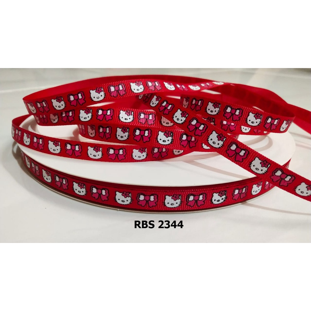 

[10 YARD] PITA GROSGRAIN MOTIF HELLO KITTY RBS 2344