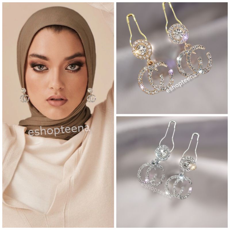 A148 anting hijab GG full mata_anting jilbab