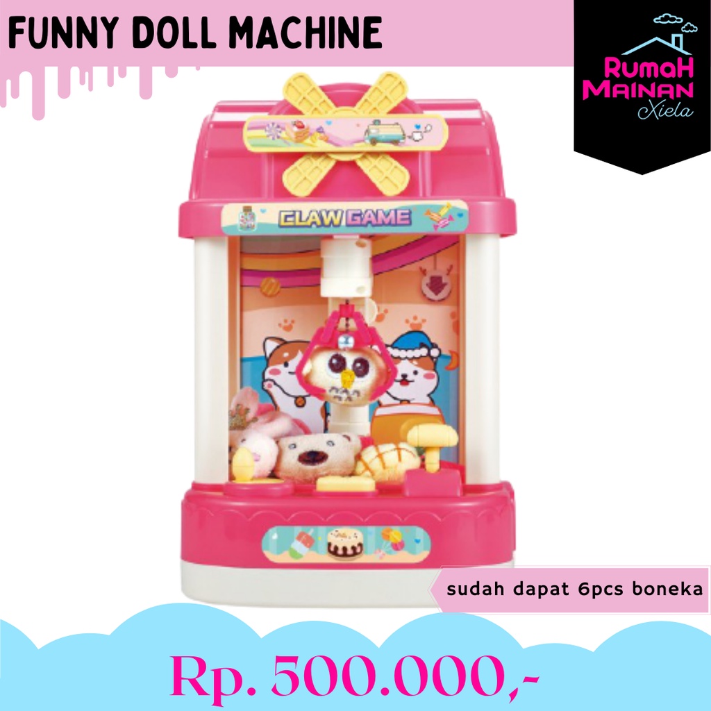 FUNNY DOLL MACHINE - MAINAN MESIN CAPIT BONEKA TIMEZONE - Pr-17606