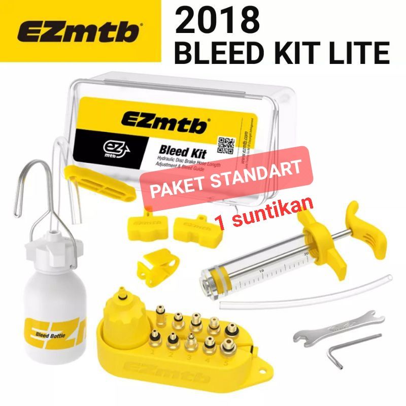 LENGKAP DAN TERMURAH !! EZMTB Bleeding Bleed Kit Oil Tool Kit Rem Cocok Shimano Tektro Perlengkapan Discbrake Paket Mini SZ912 AUBTEC AT20 Alat Reparasi Disc Brake Bisa Segala Sram Magura Avid Sepeda Balap Roadbike MTB 105 Ultegra Deore Xt Rival Red Force